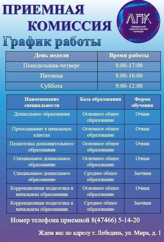 Приемная комиссия